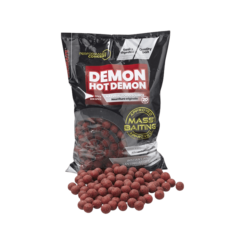 Boilies Starbaits Mass Baiting Hot Demon 20 mm 3 kg - Tienda Carpfishing