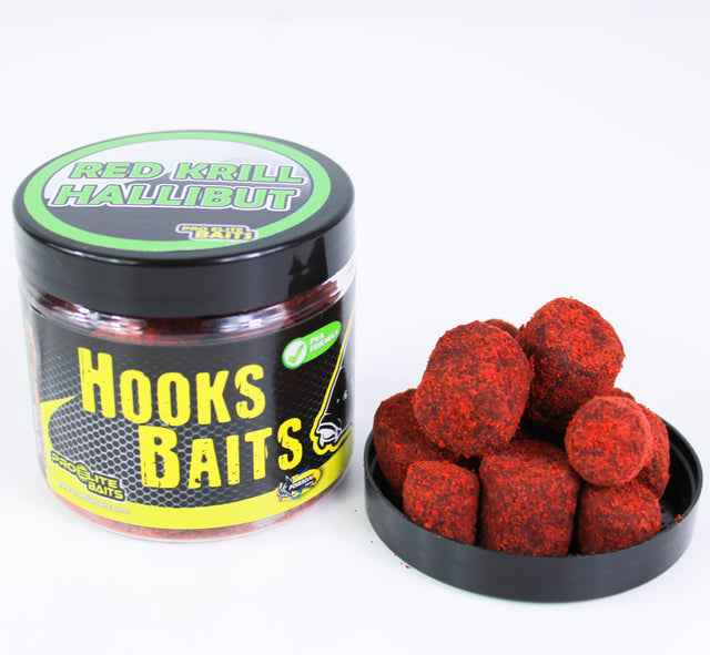 Hook Pellets en polvo Pro Elite Baits Red Krill Halibut 14-20 mm - Tienda Carpfishing