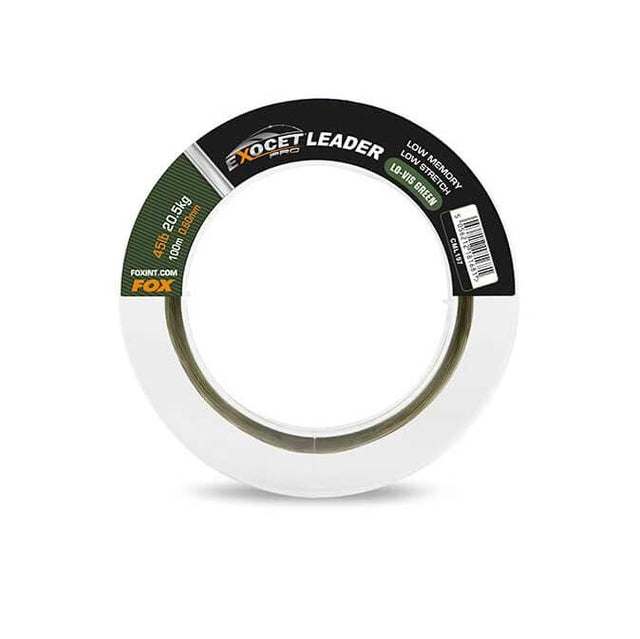 Leader Fox Exocet Pro Verde 100 m - Tienda Carpfishing