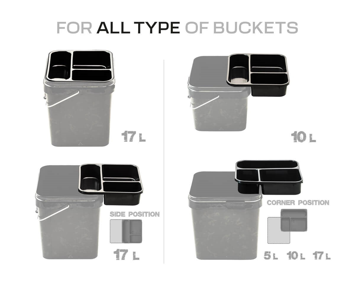 Tapadera organizadora para cubo Zfish 17 litros