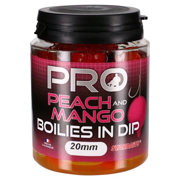 Boilies in Dip Starbaits Probiotic Peach Mango 20 mm - Tienda Carpfishing