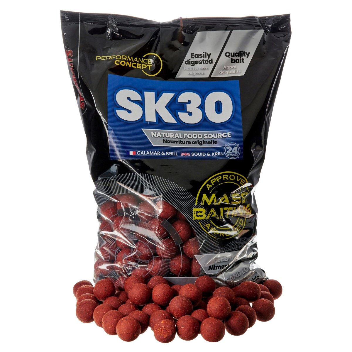 Boilies Starbaits Mass Baiting SK30 - 24 mm 3 kg - Tienda Carpfishing