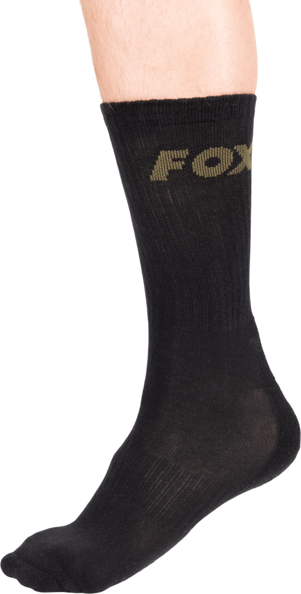 Calcetines Fox 3 - Pack Negros - Tienda Carpfishing