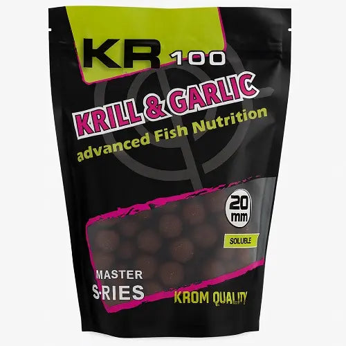 Boilies Soluble Krom Quality KR100 Krill & Garlic 20mm 800G