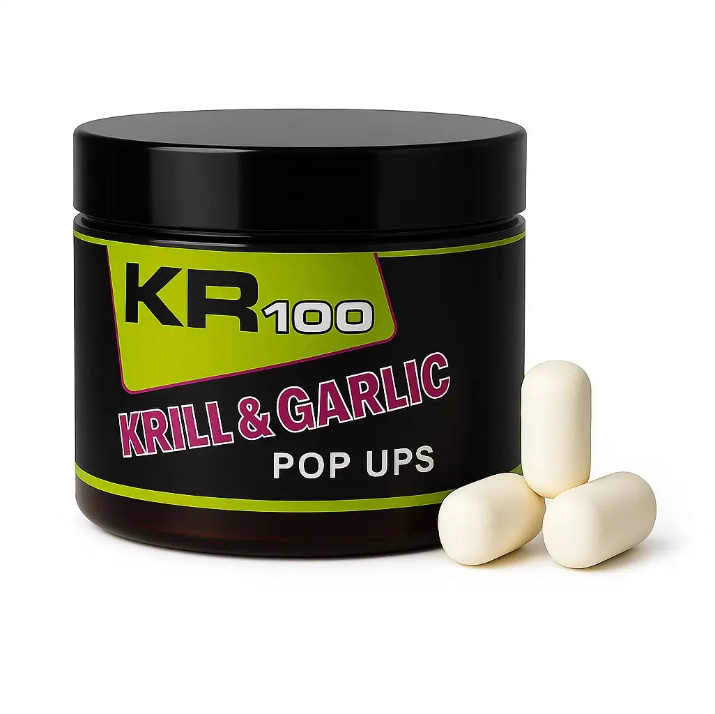 Dumbells Pop Ups Krom Quality KR100 White Krill Garlic
