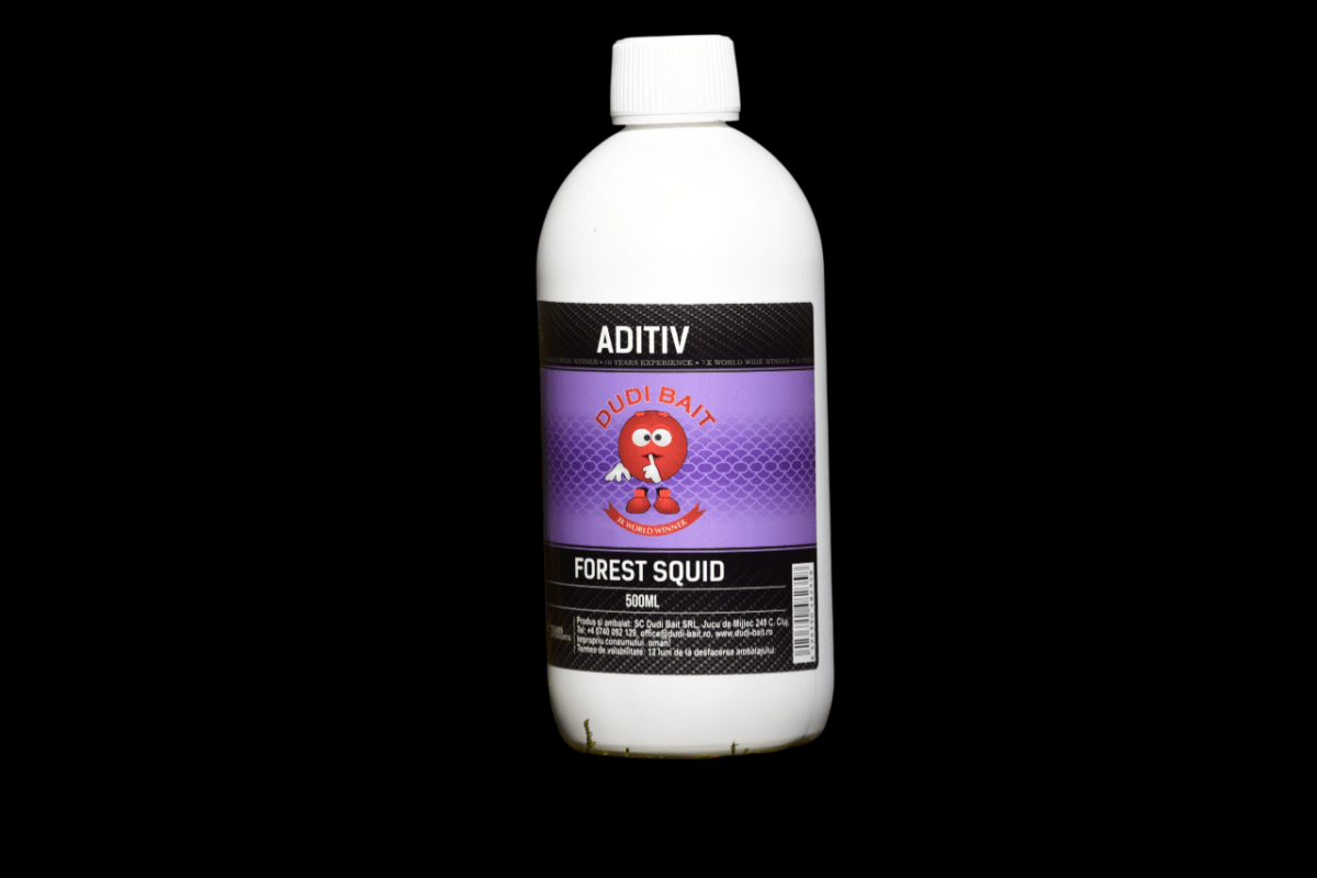 Líquido potenciador Dudi Bait Forest Squid 500 ml - Tienda Carpfishing