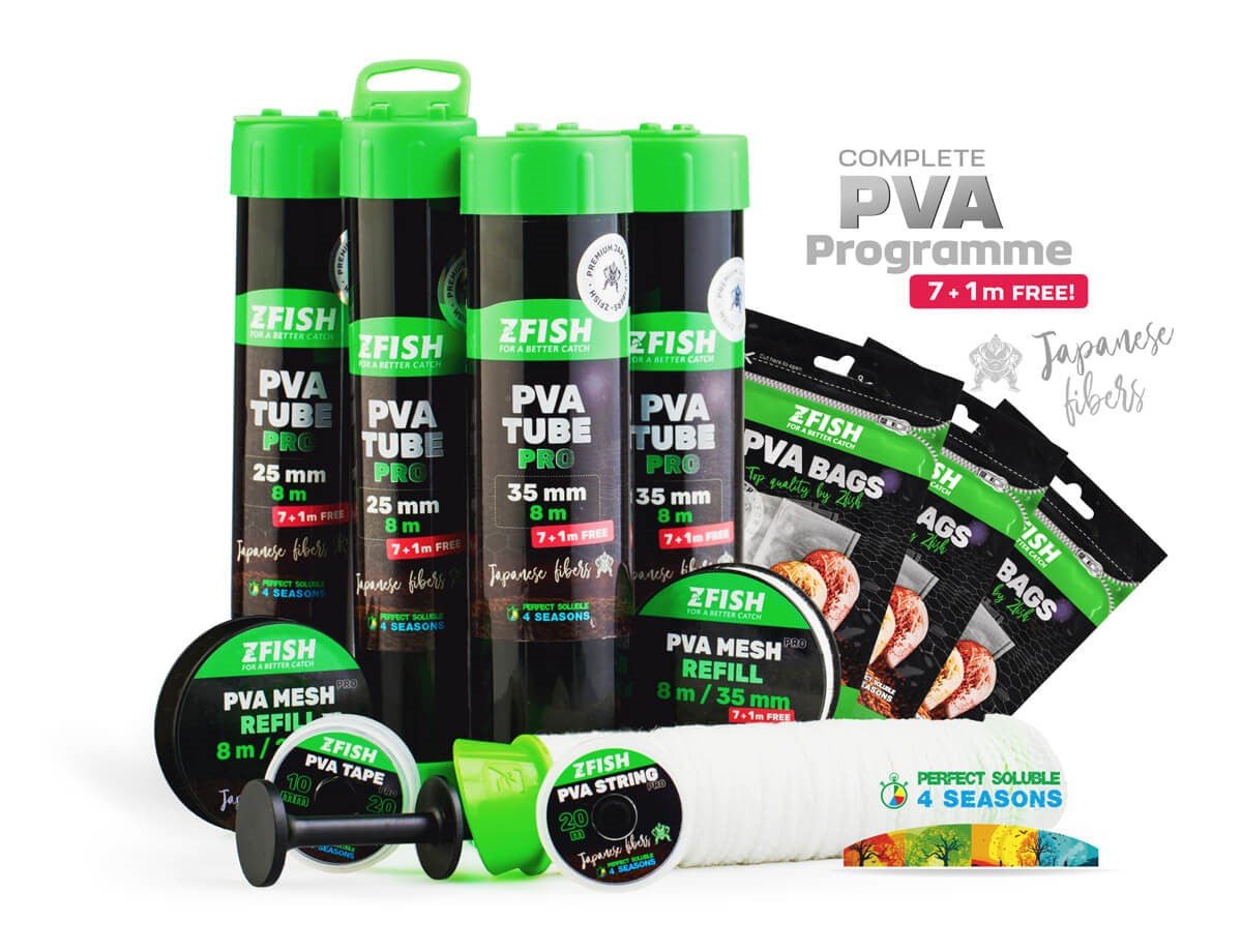 Malla PVA Zfish en tubo 35 mm - Tienda Carpfishing