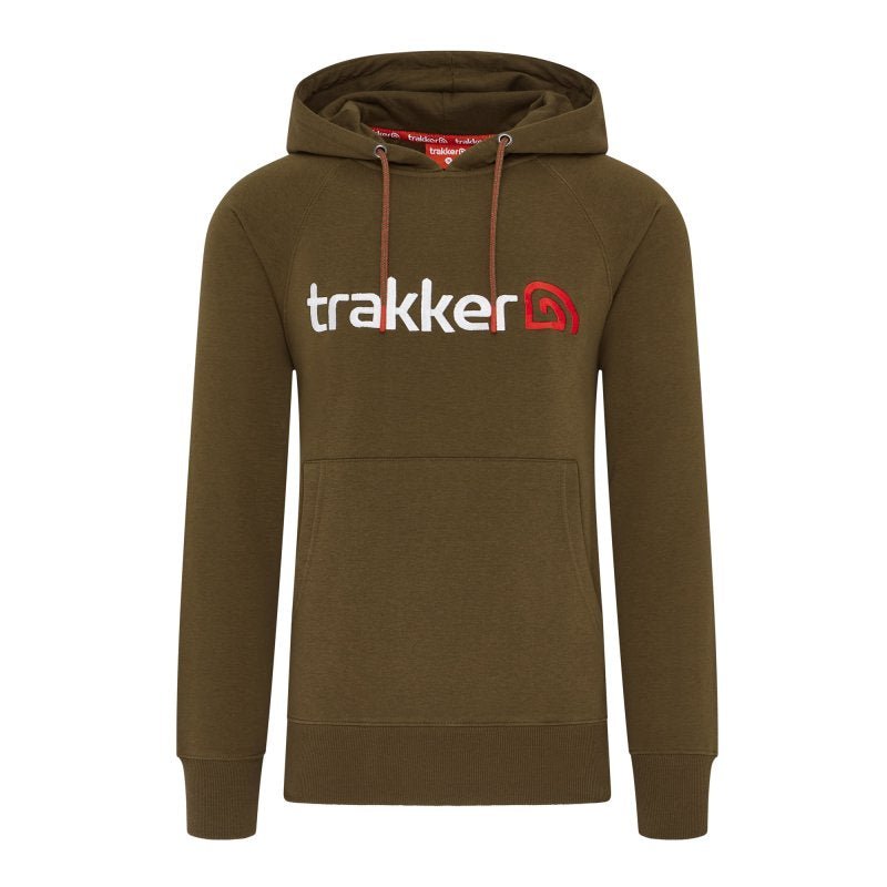 Sudadera Trakker CR Logo caqui con capucha - Tienda Carpfishing