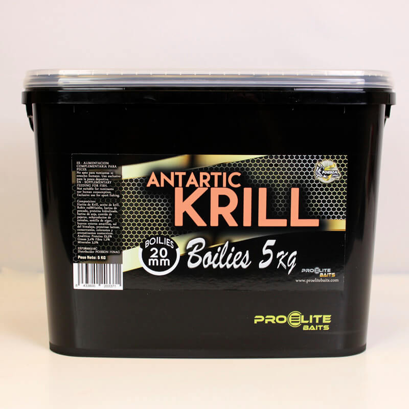Cubo Pro Elite Baits Boilies Gold Antartic Krill 5 kg