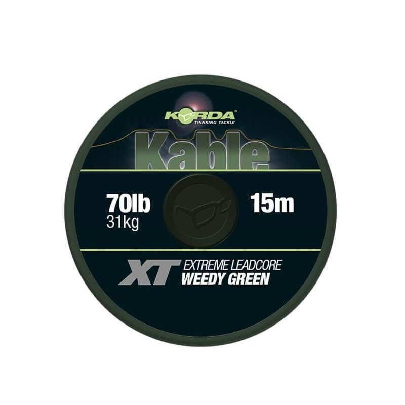 Leadcore Korda Kable Verde 70 lb 15 metros