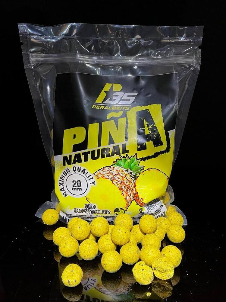 Boilies Peralbaits Piña Natural 20 mm - Tienda Carpfishing