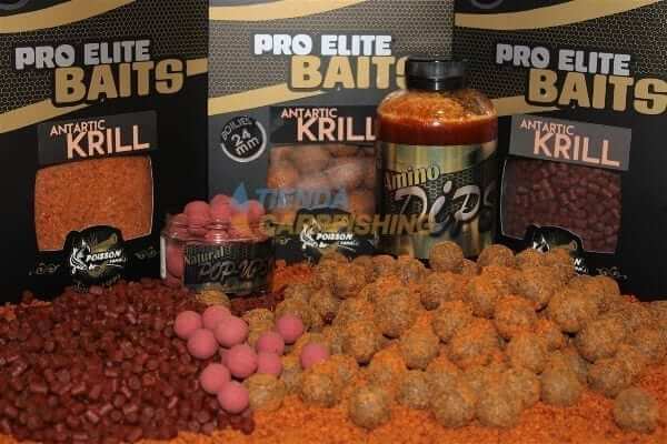 Boilies Pro Elite Baits Gold Antartic Krill 24 mm - Tienda Carpfishing
