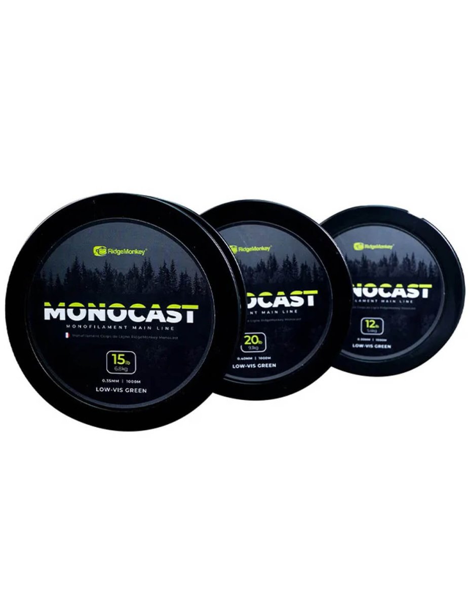 Hilo Ridge Monkey MonoCast Verde 1000 m - Tienda Carpfishing