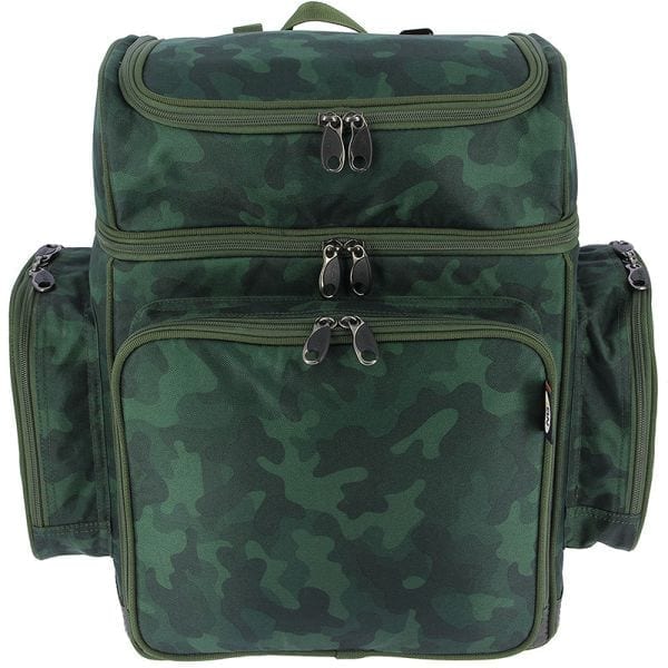 Mochila Multi - Pocket NGT Camo Verde - Tienda Carpfishing