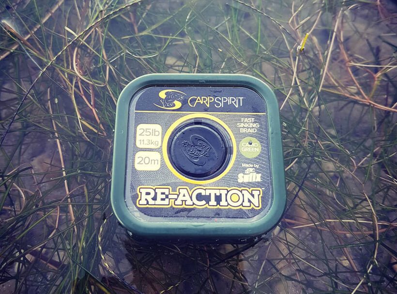 Trenzado Carp Spirit Re - Action Camo Verde 25 Ib 20 m - Tienda Carpfishing