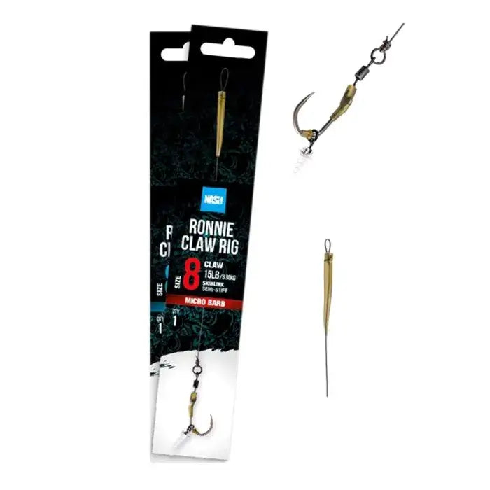Mounted hooks Nash Ronnie Claw Rig