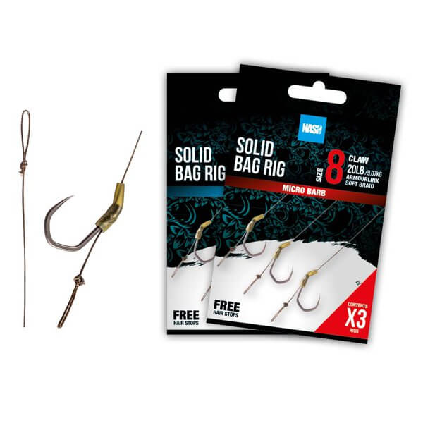 Mounted hooks Nash Solid Bag Rig