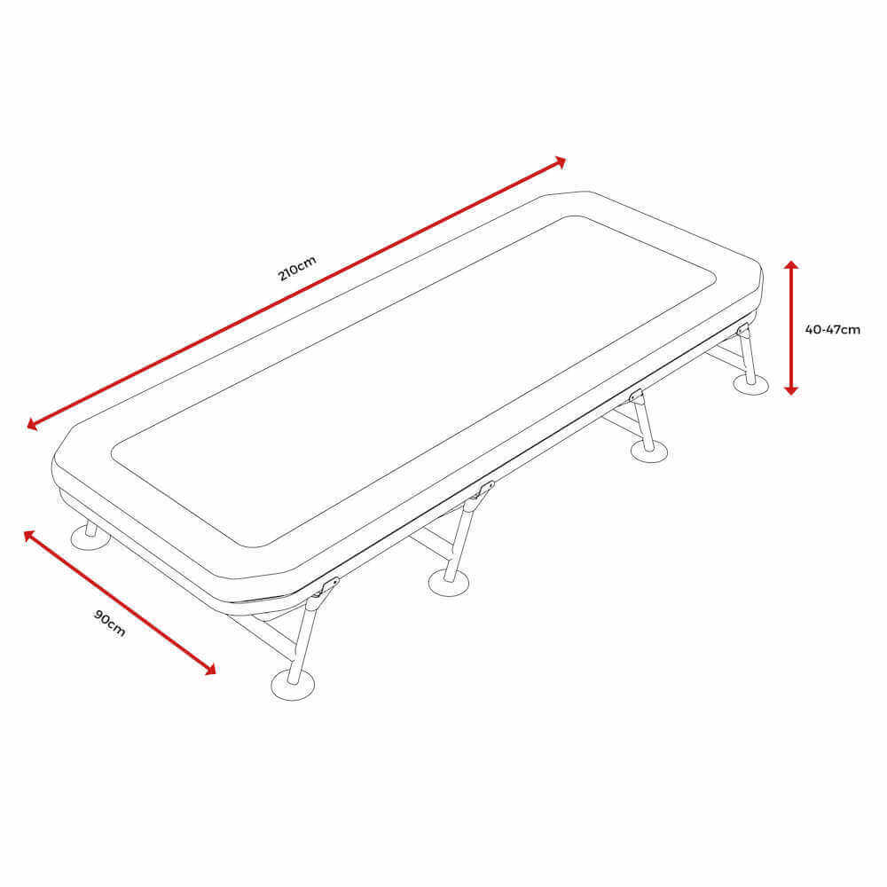 Bed Chair with sleeping bag Avid Carp Revolve X System 8 legs