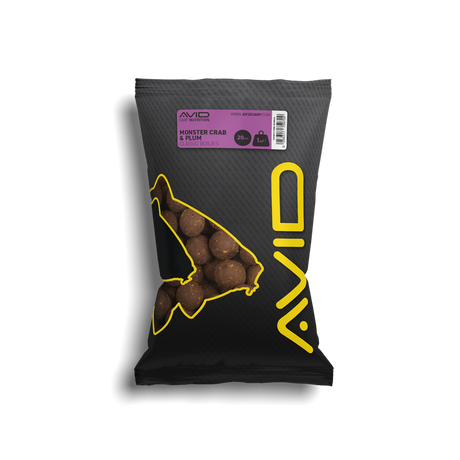Boilies Avid Carp Classic Monster Crab & Plum 20 mm - Tienda Carpfishing