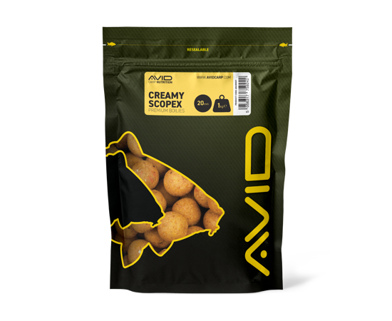 Boilies Avid Carp Creamy Scopex 20 mm