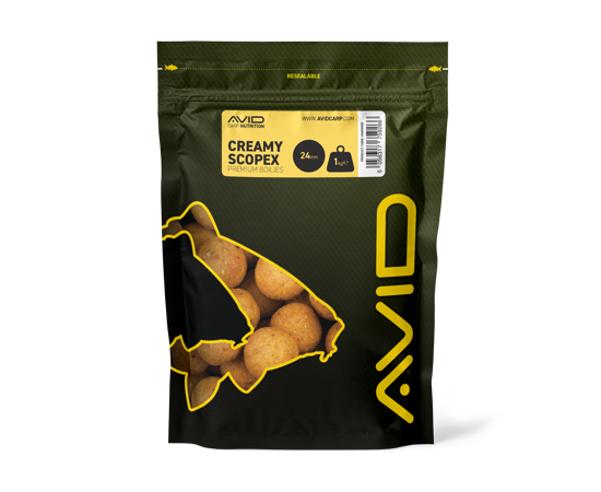 Boilies Avid Carp Creamy Scopex 24 mm