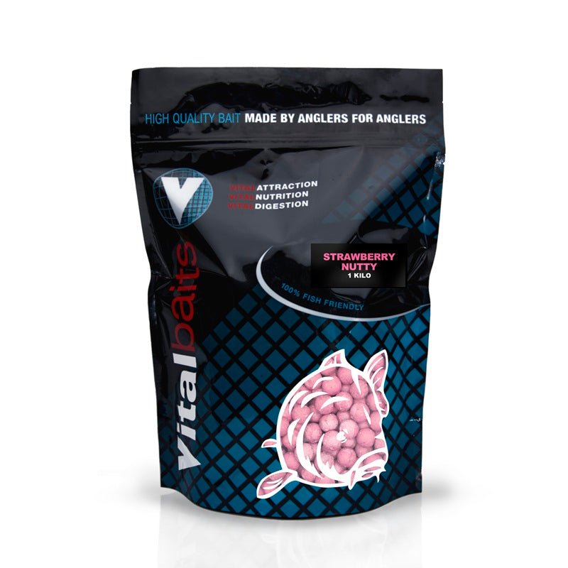 Boilies Vitalbaits Strawberry Nutty 18 mm