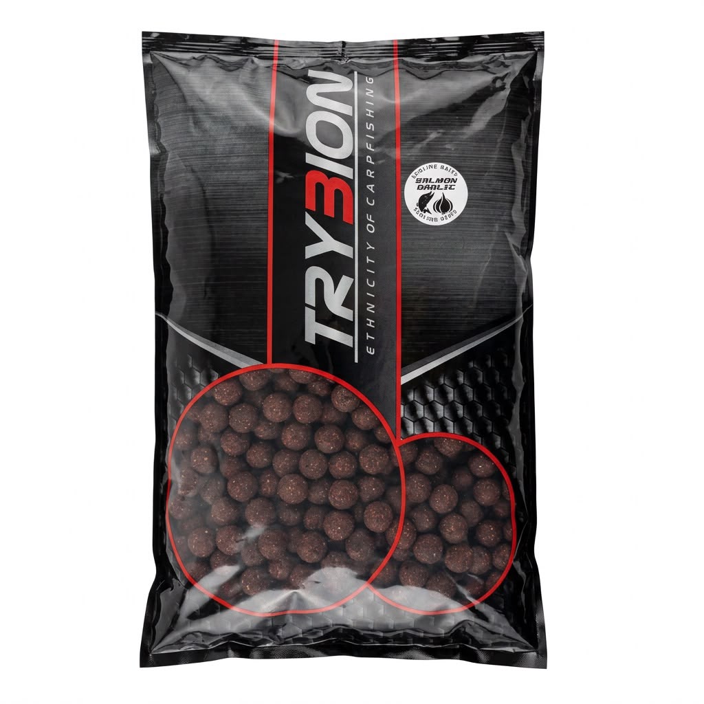 Bag Trybion Boilies Salmon Garlic 4 Kg - 18 mm