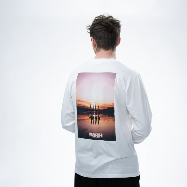 T-shirt Nash Make It Happen Sunset White long sleeve