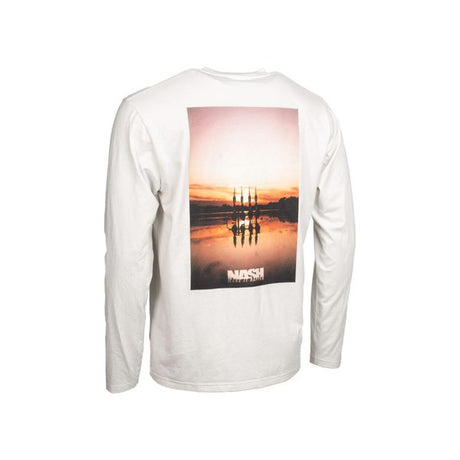 T-shirt Nash Make It Happen Sunset White long sleeve