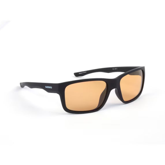 Sunglasses polarized sunglasses Shimano Aspire Matte Black and Yellow