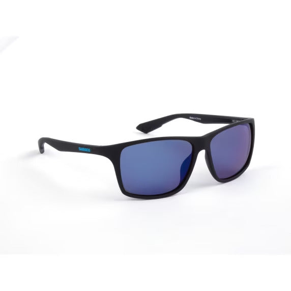 Sunglasses polarized sunglasses Shimano Technium Matte Black and Blue