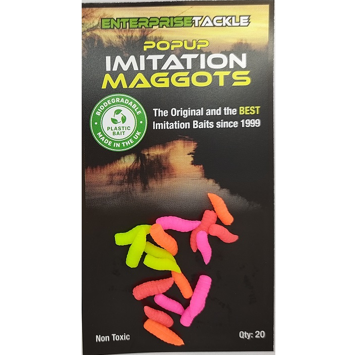 Worms Enterprise Pop Up Imitation Maggots Mixed Colors