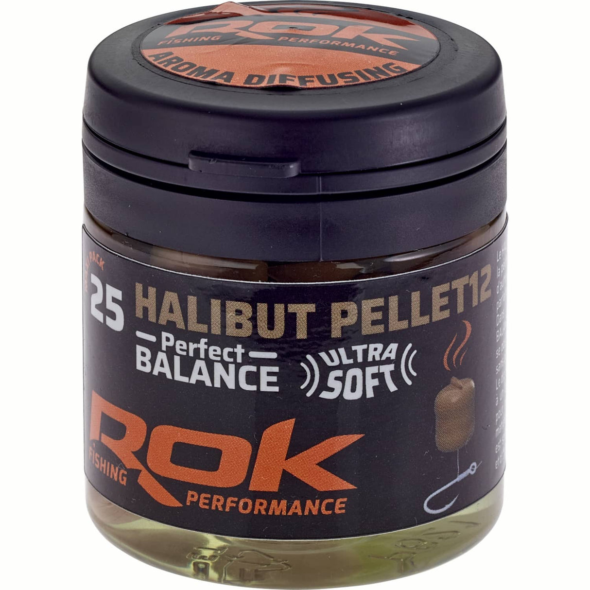 Halibut Pellets Rok Fishing Perfect Balance Halibut Brown 12