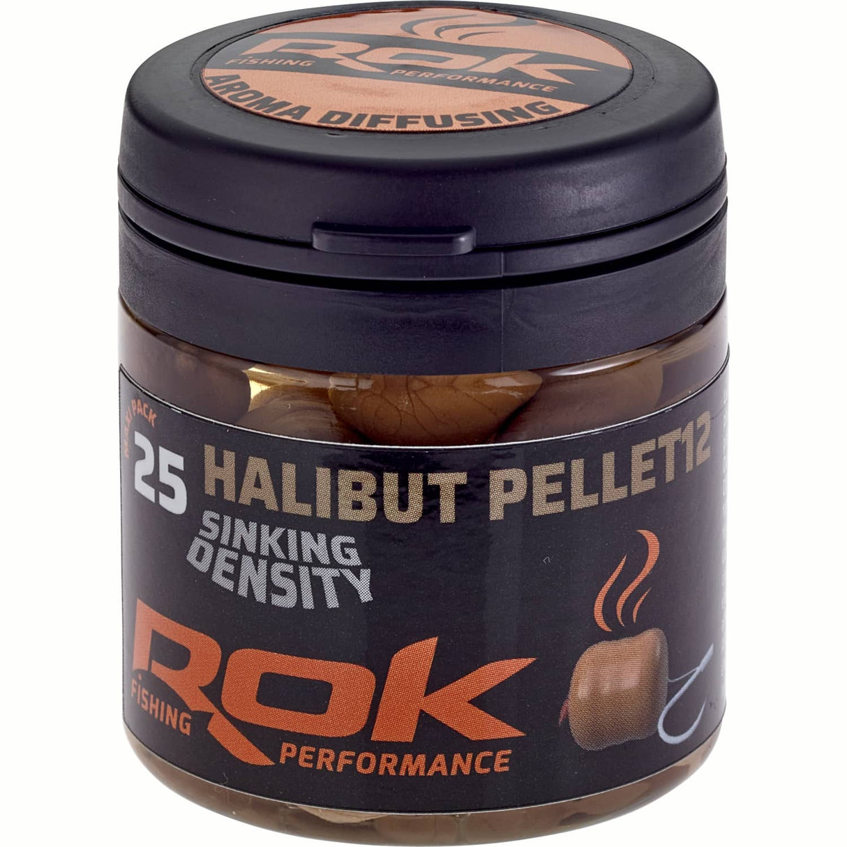 Halibut Pellets Rok Fishing Sinking Density Halibut Brown 12