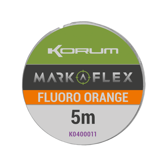 Hilo marcador Korum Marka-Flex Fluoro Naranja 5M - Tienda Carpfishing