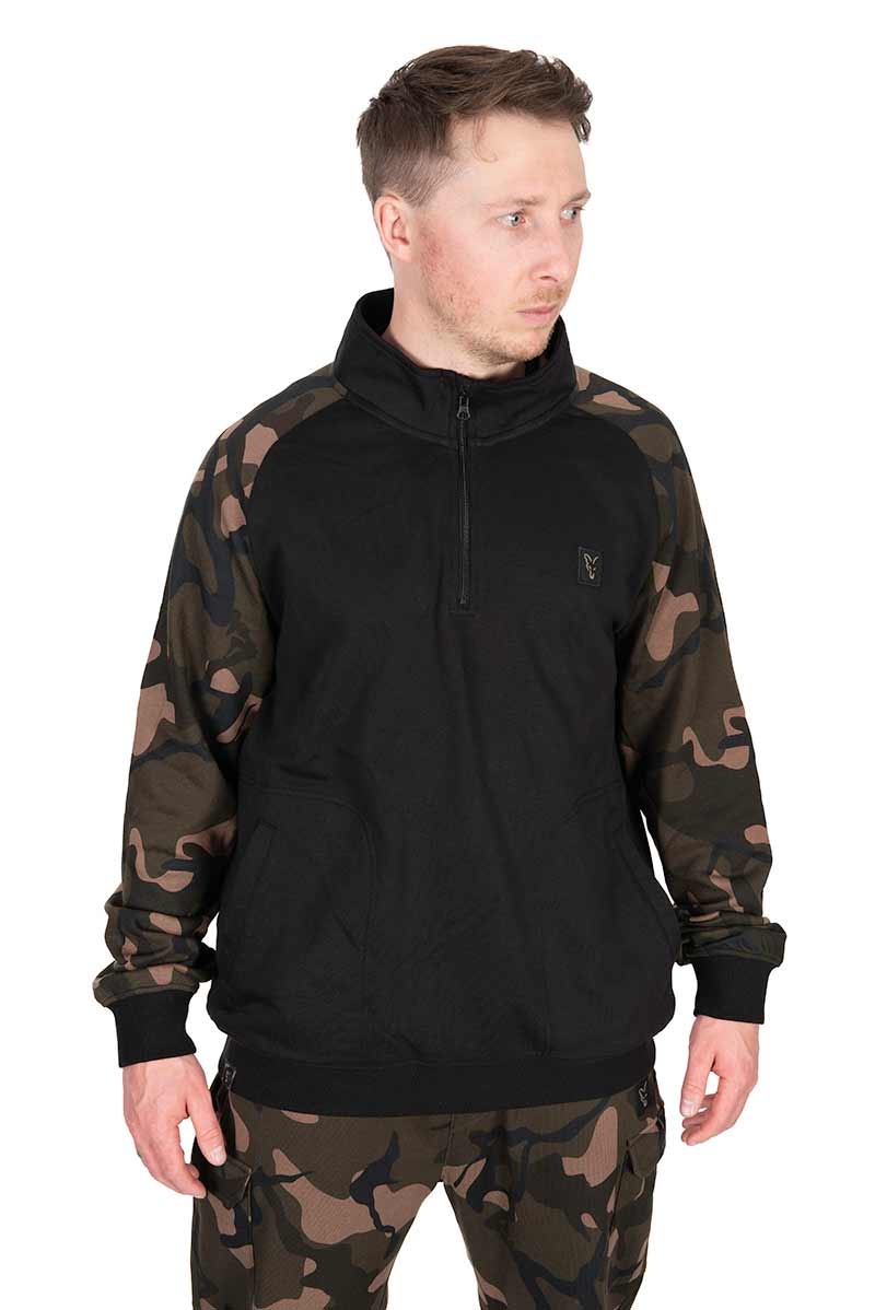 Sweatshirt Fox LW Black and Camo with zipper
