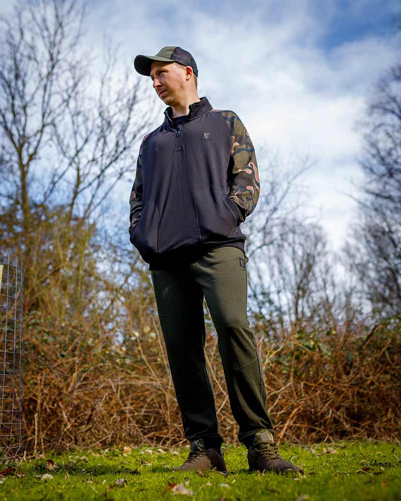 Sweatshirt Fox LW Black and Camo with zipper
