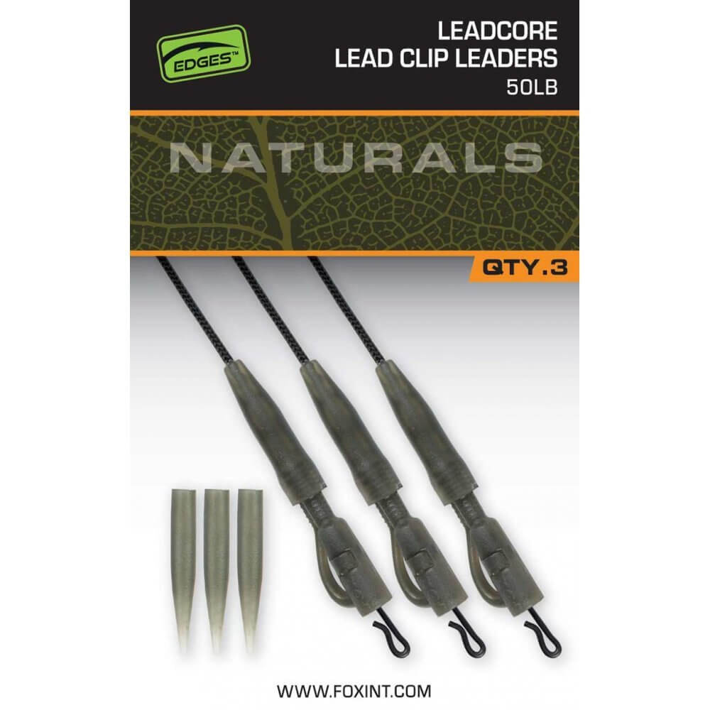 Leadcore Lead Clip Leaders Fox 50 lb