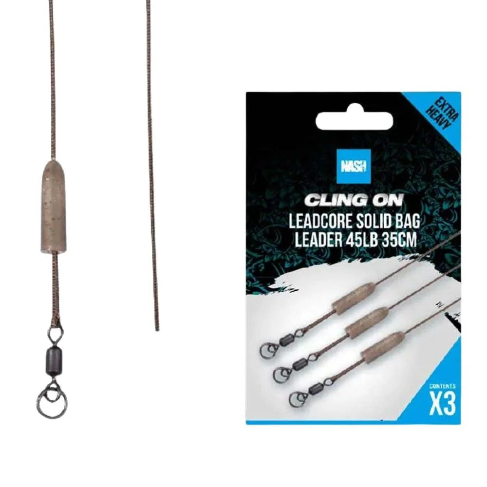 Leadcore Solid Bag Leader Cling On Nash 45 lb