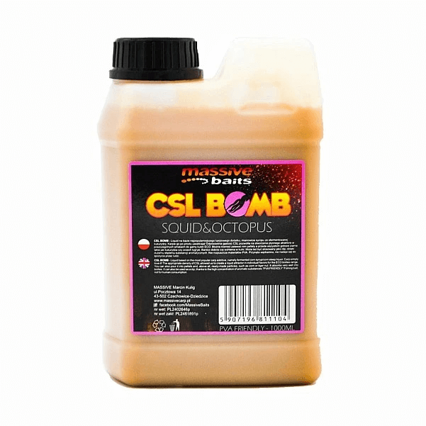 CSL Boomb Liquid Massive Baits Squid Octopus 1000 ml