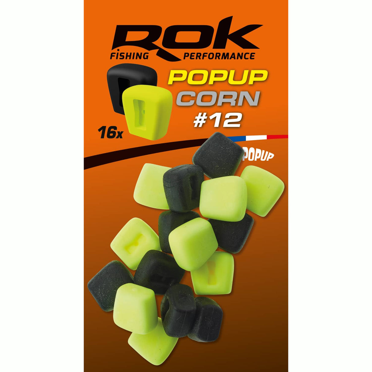 Corn Pop up Rok Fishing Yellow/Black 12