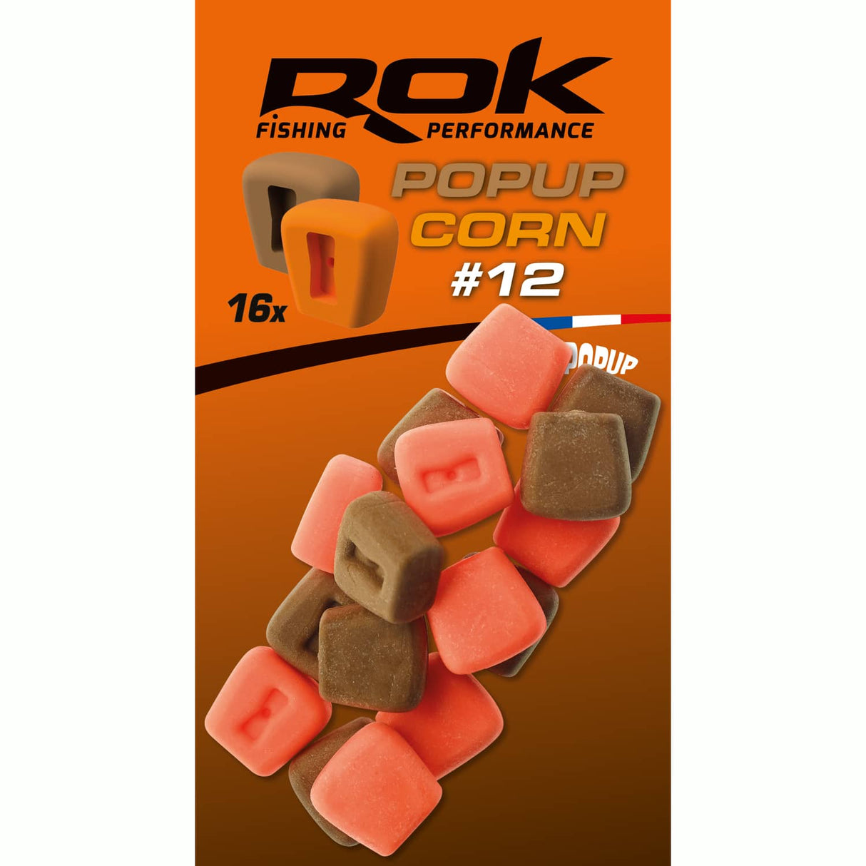 Corn Pop up Rok Fishing Orange/Brown 12