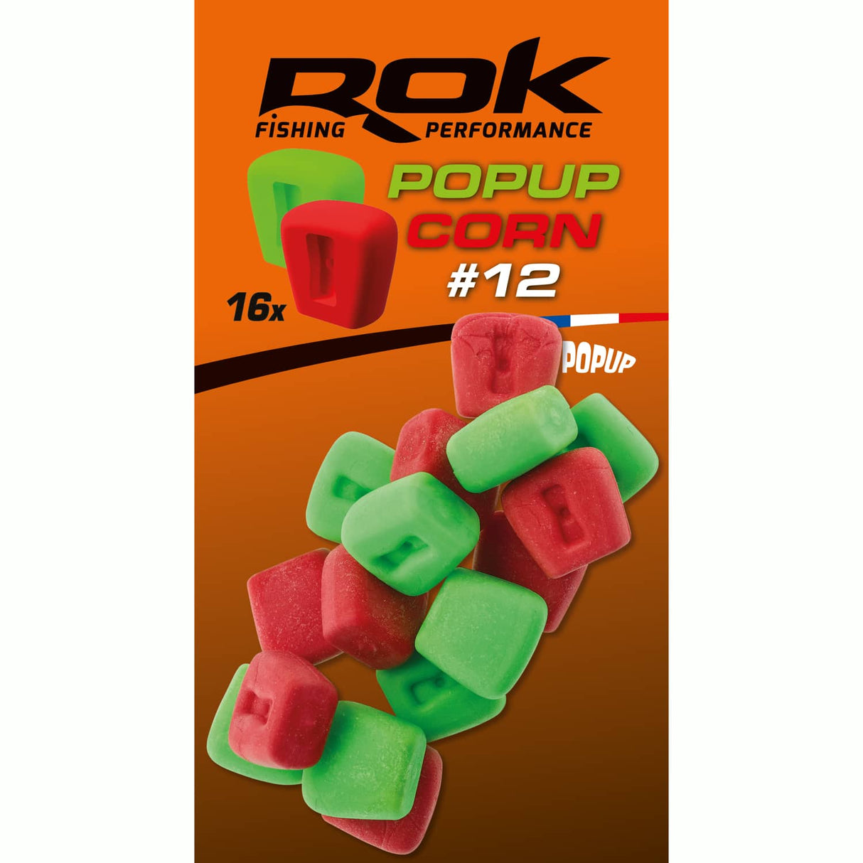 Corn Pop up Rok Fishing Red/Green 12