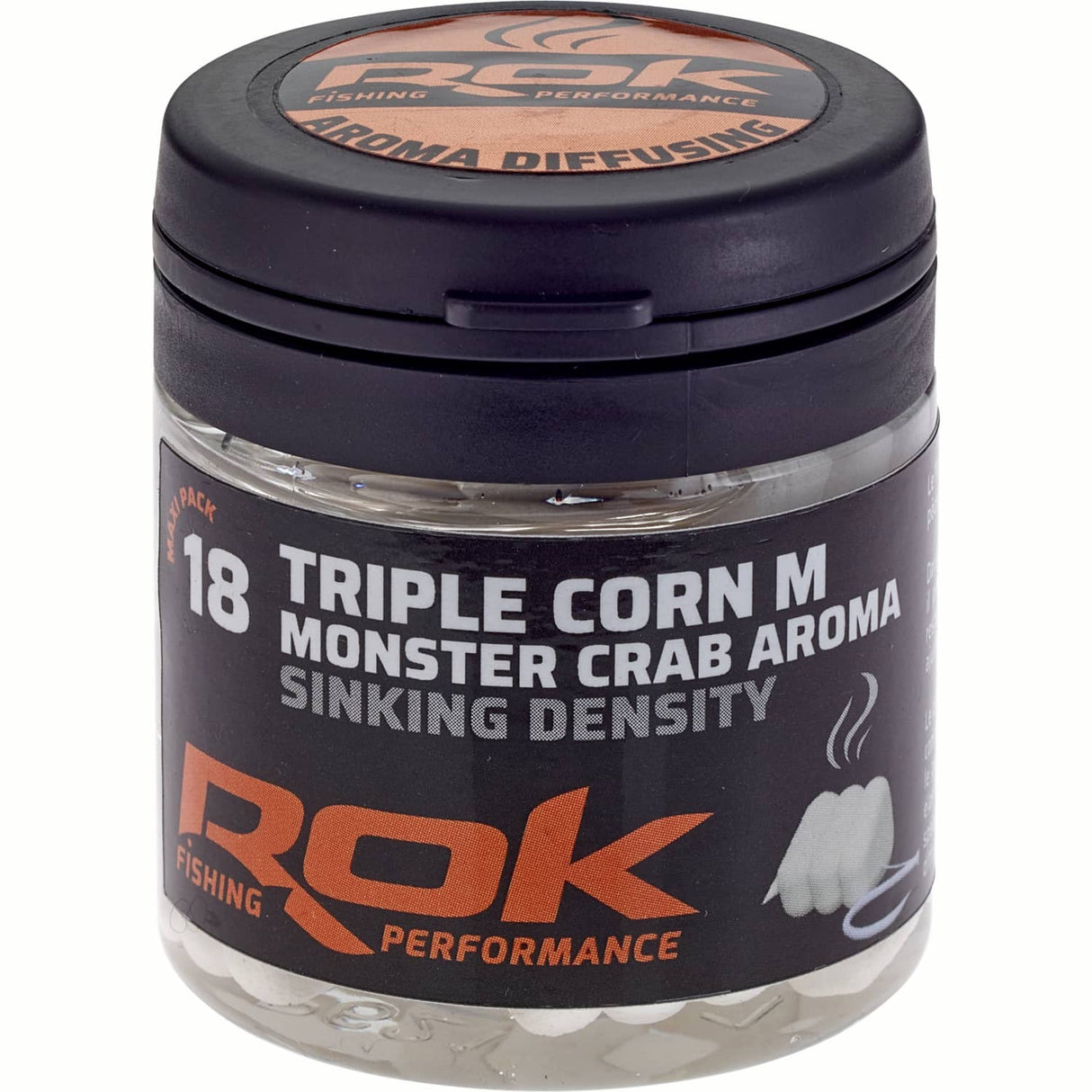 Triple Corn Rok Fishing Sinking Density Monstercrab White
