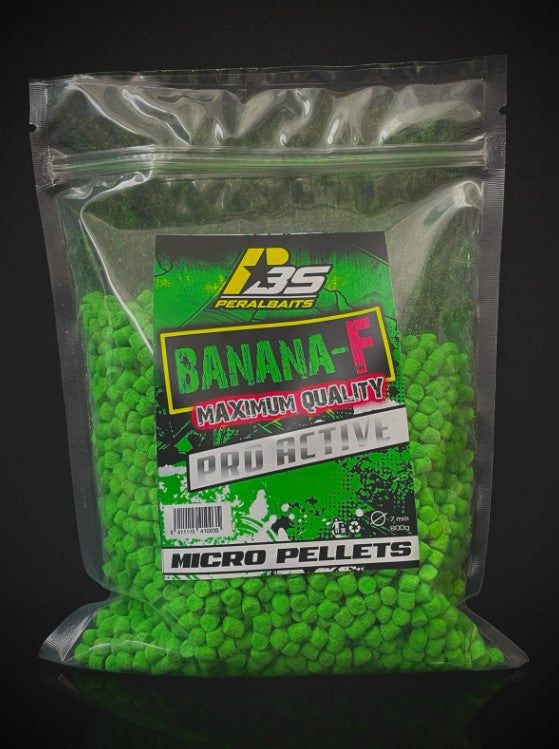 Micro Pellets Peralbaits Banana Strawberry 7 mm