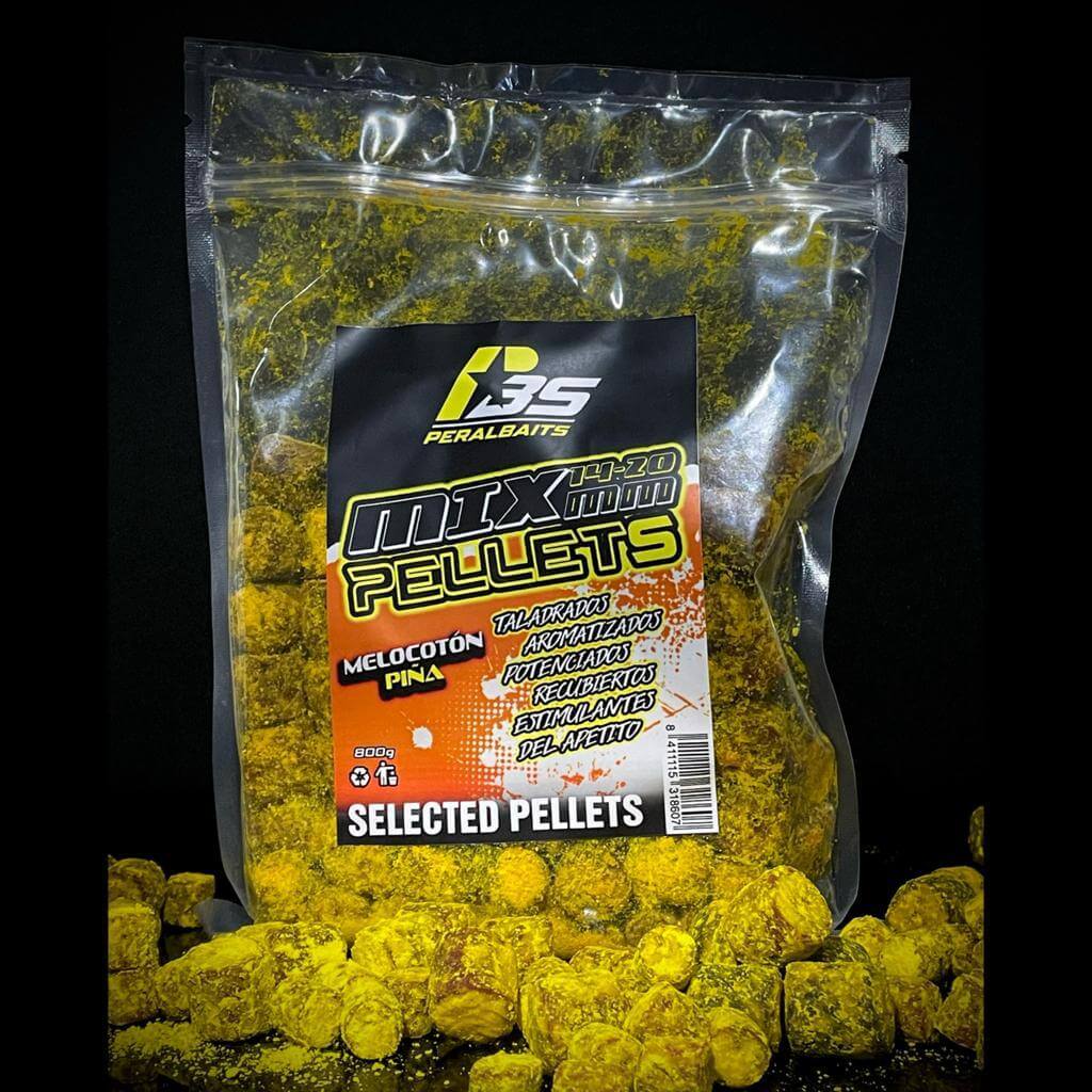 Mix Pellets Peralbaits Peach Pineapple 14-20 mm