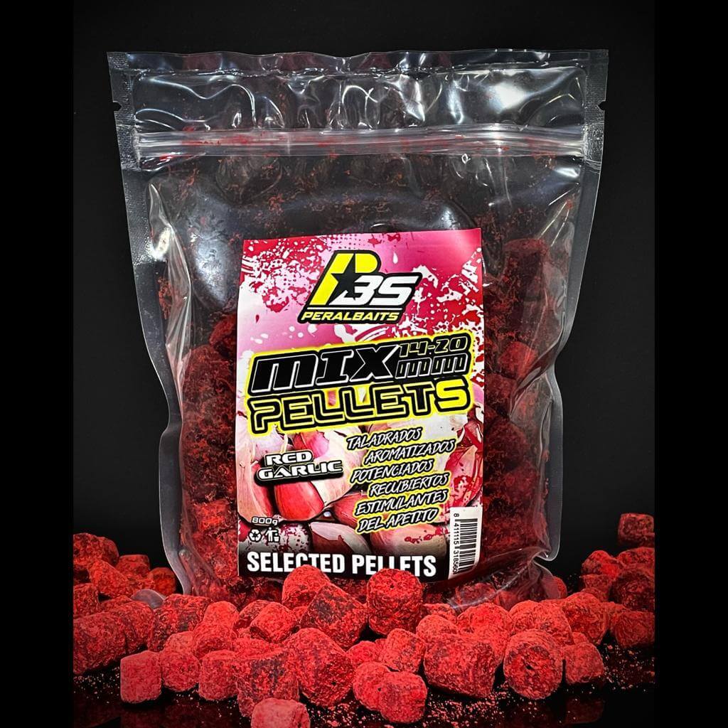 Mix Pellets Peralbaits Red Garlic 14-20 mm