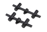 Pack 2 Buzz bars Fox Black Label 2 Rods adjustable 11 - 12.5 cm