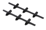 Pack 2 Buzz bars Fox Black Label 3 Rods adjustable 22 - 25 cm