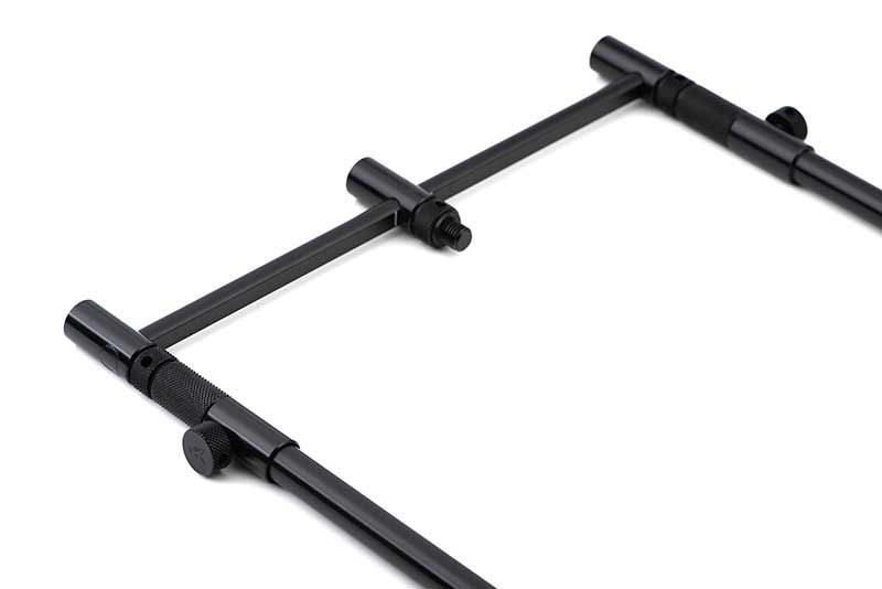 Pack 2 Buzz bars Fox Black Label 3 Rods adjustable 22 - 25 cm